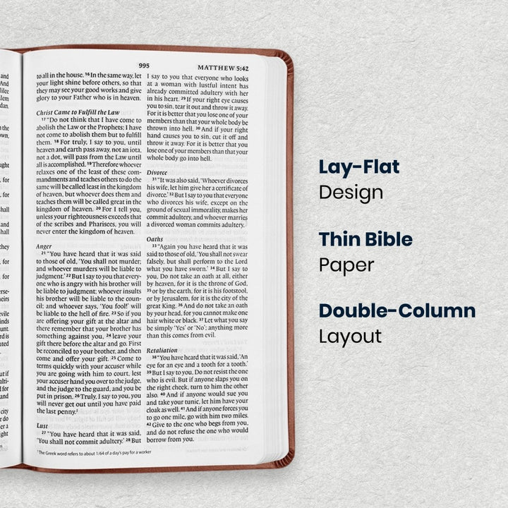 Custom Personalized Church Bible ESV Thinline Bible Large Print | Camel - Shepherds Shelf