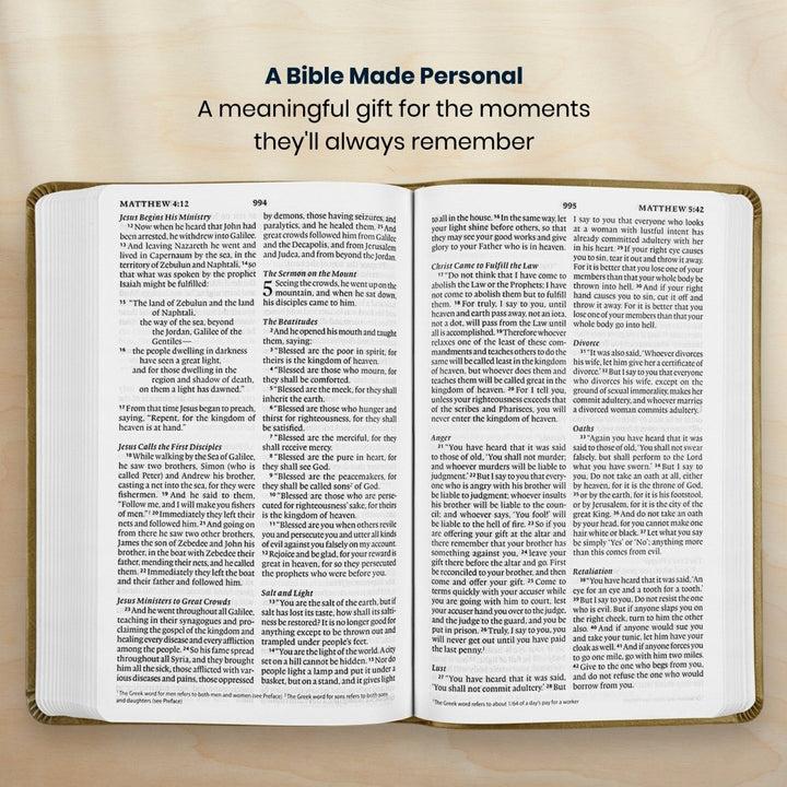 Custom Personalized Church Bible ESV Thinline Bible Large Print | Chronicle Gray - Shepherds Shelf