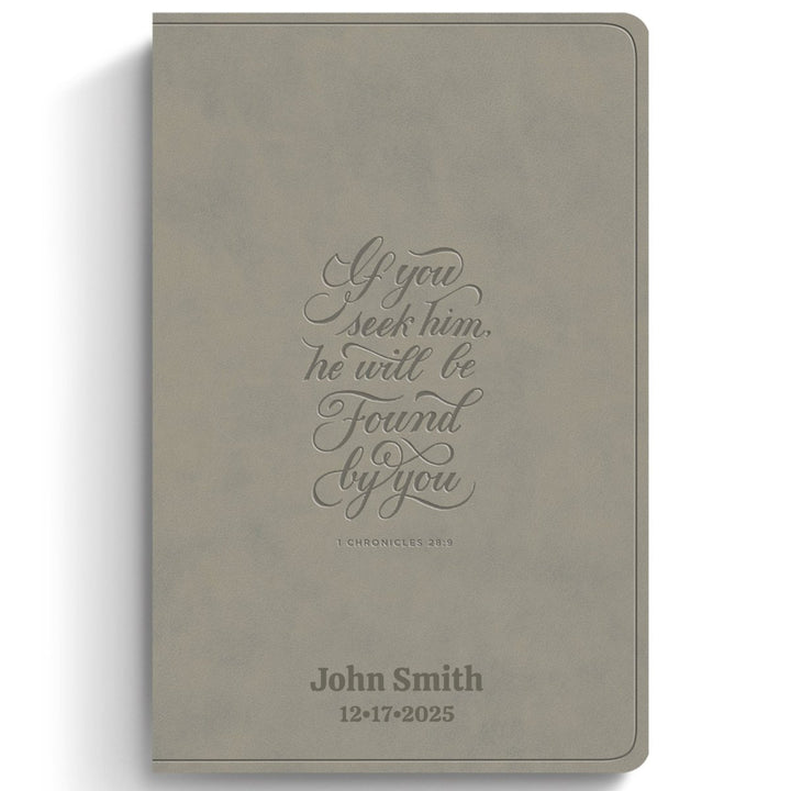Custom Personalized Church Bible ESV Thinline Bible Large Print | Chronicle Gray - Shepherds Shelf