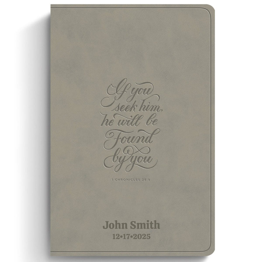 Custom Personalized Church Bible ESV Thinline Bible Large Print | Chronicle Gray - Shepherds Shelf