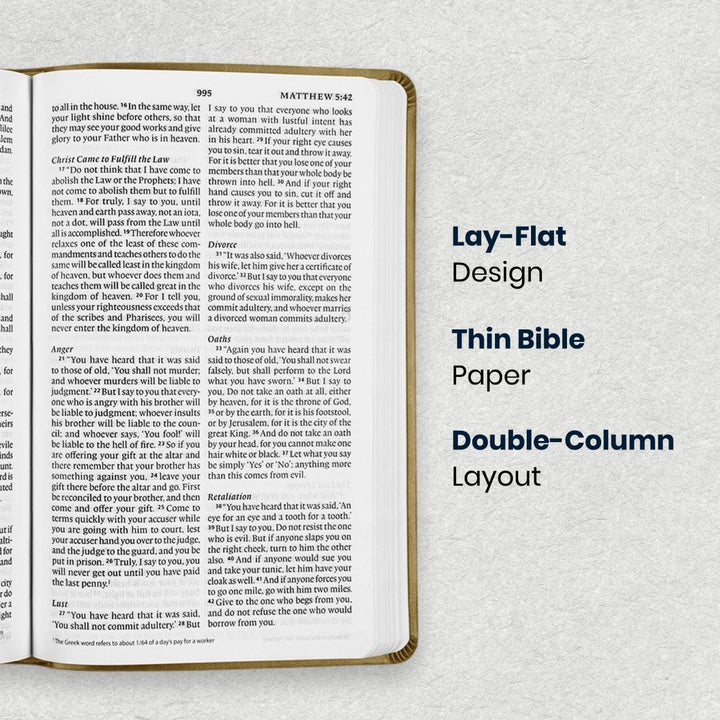 Custom Personalized Church Bible ESV Thinline Bible Large Print | Chronicle Gray - Shepherds Shelf