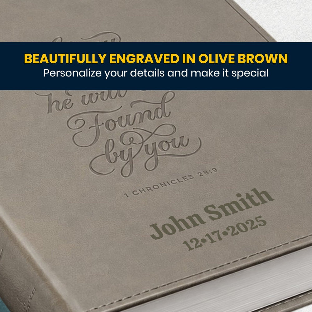 Custom Personalized Church Bible ESV Thinline Bible Large Print | Chronicle Gray - Shepherds Shelf