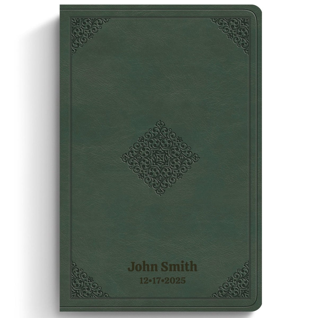 Custom Personalized Church Bible ESV Thinline Bible Large Print | Forest Green - Shepherds Shelf