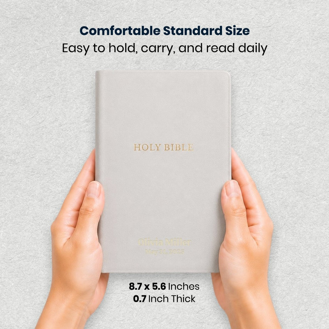 Custom Personalized Church Bible KJV Gift and Award Bible Small Print | White - Shepherds Shelf