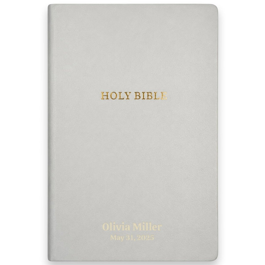 Custom Personalized Church Bible KJV Gift and Award Bible Small Print | White - Shepherds Shelf