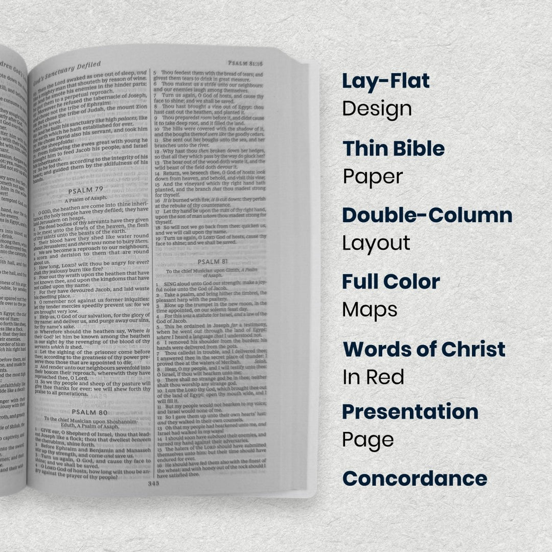 Custom Personalized Church Bible KJV Gift and Award Bible Small Print | White - Shepherds Shelf