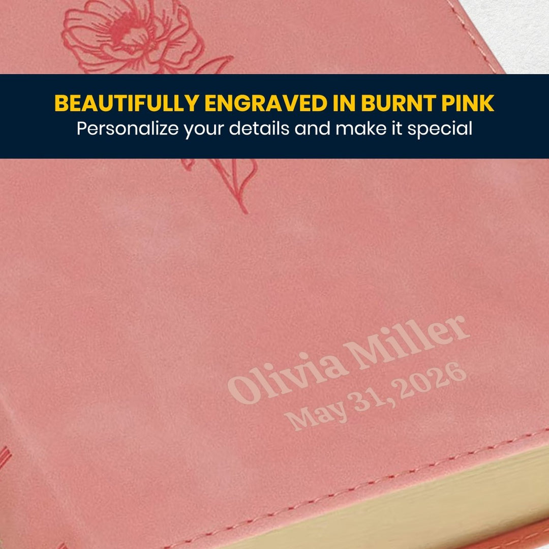 Custom Personalized Church Bible KJV Medium Print | Pink - Shepherds Shelf