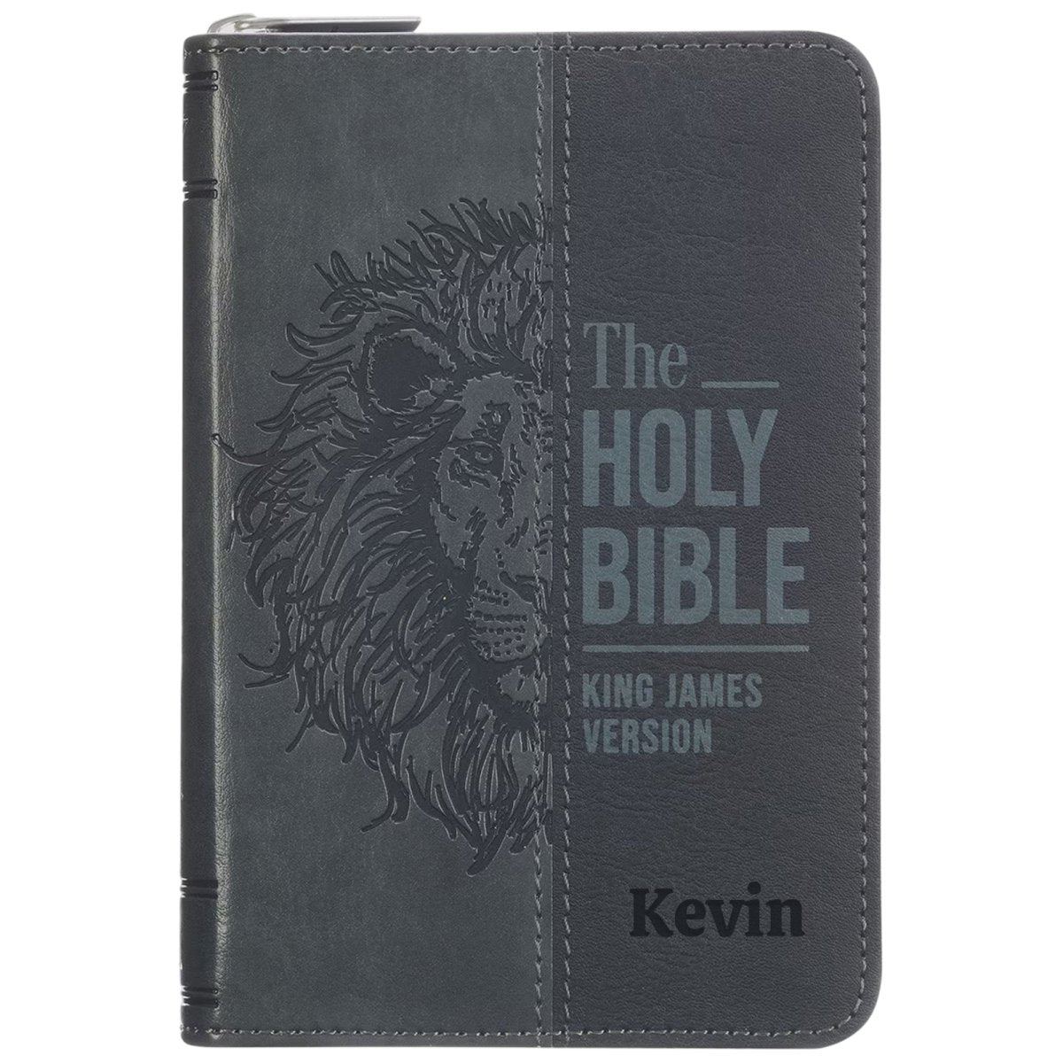Custom Personalized Church Bible KJV Pocket Bible with Zipper Closure Extra Small Print | Black - Shepherds Shelf