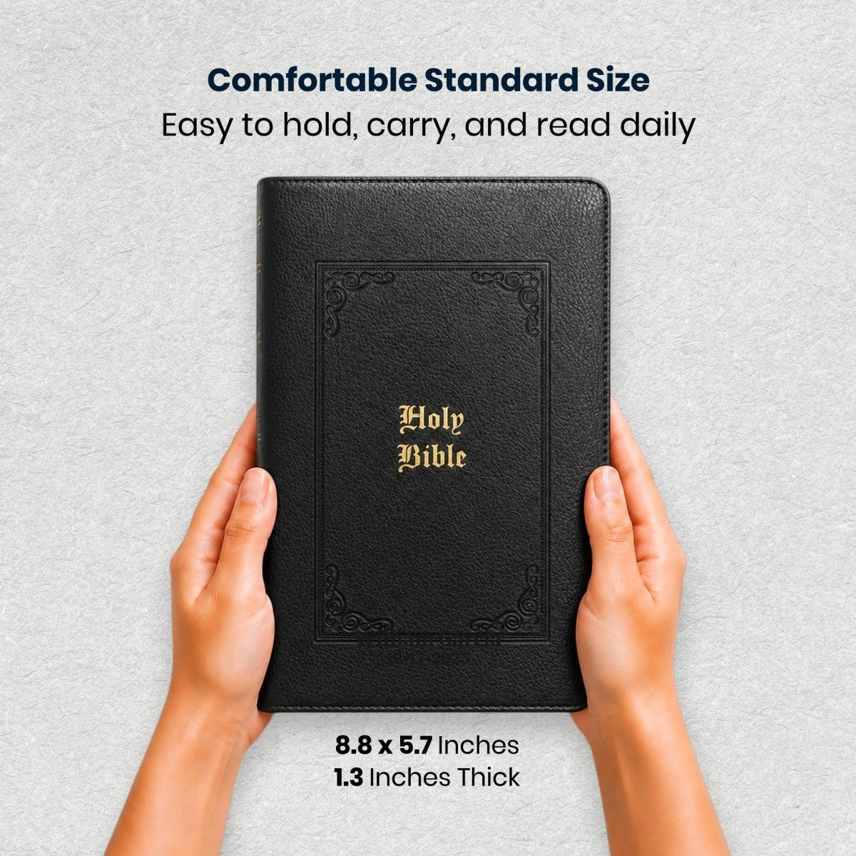 Custom Personalized Church Bible KJV Reference Bible Large Print | Black - Shepherds Shelf