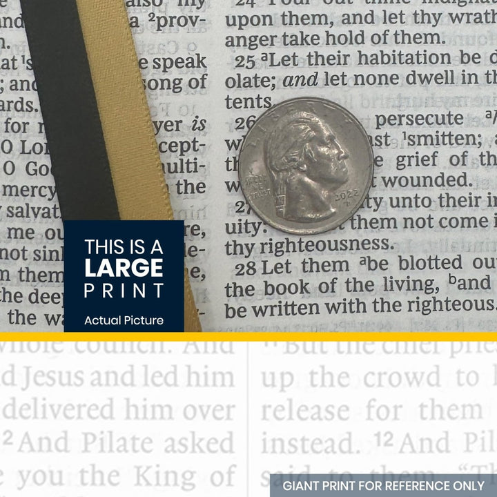 Custom Personalized Church Bible KJV Reference Bible Large Print | Black - Shepherds Shelf