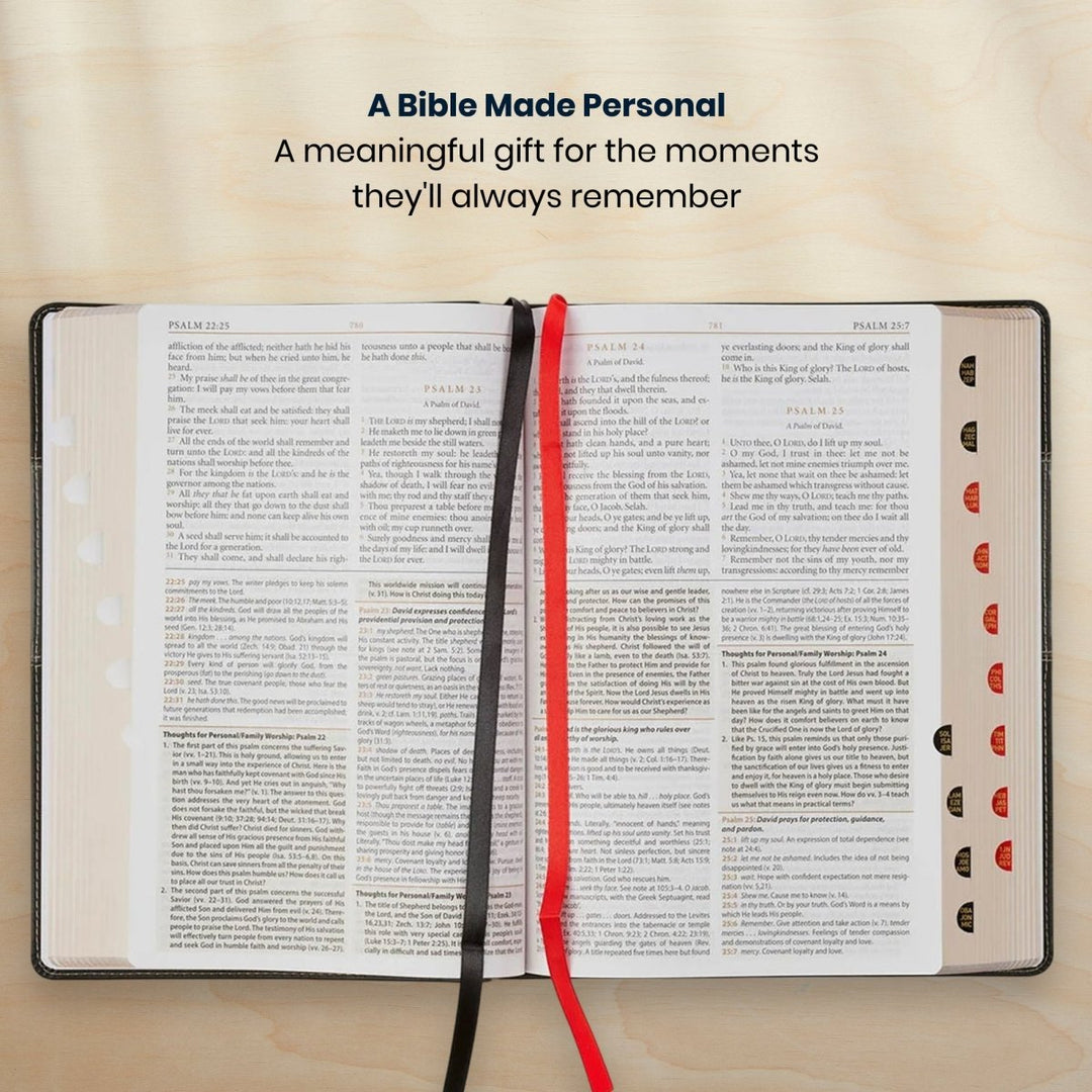 Custom Personalized Church Bible KJV Study Bible Large Print | Brown - Shepherds Shelf