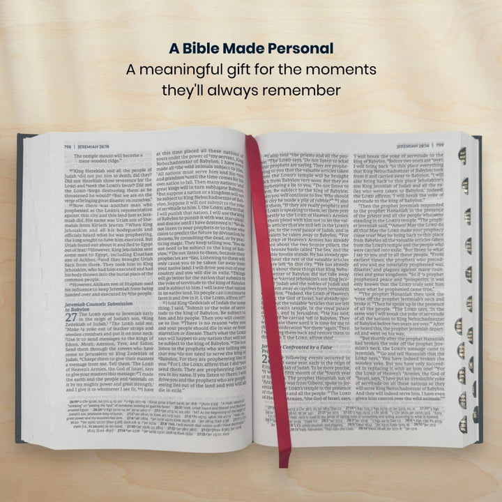 Custom Personalized Church Bible NET Medium Print | Black - Shepherds Shelf