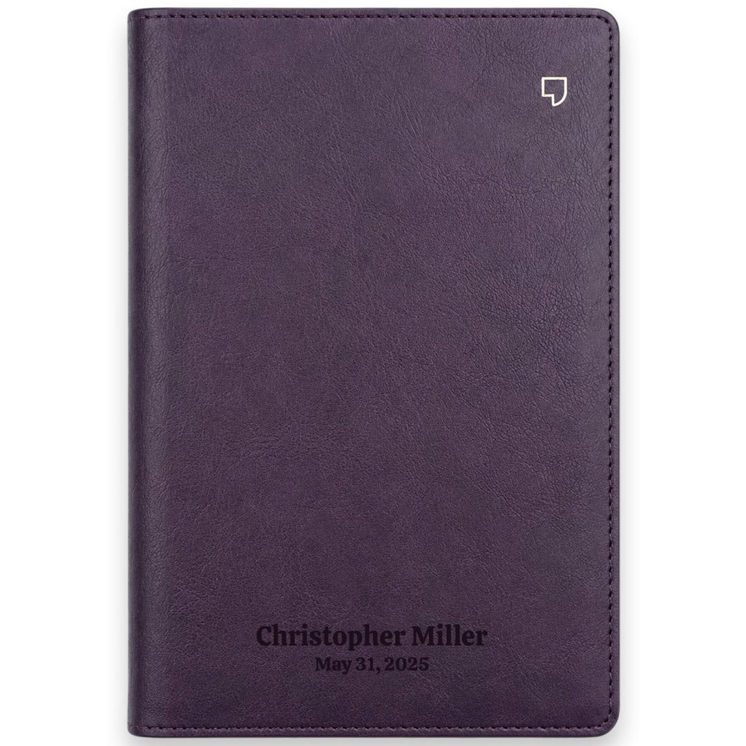 Custom Personalized Church Bible NET Thinline Bible Medium Print | Purple - Shepherds Shelf