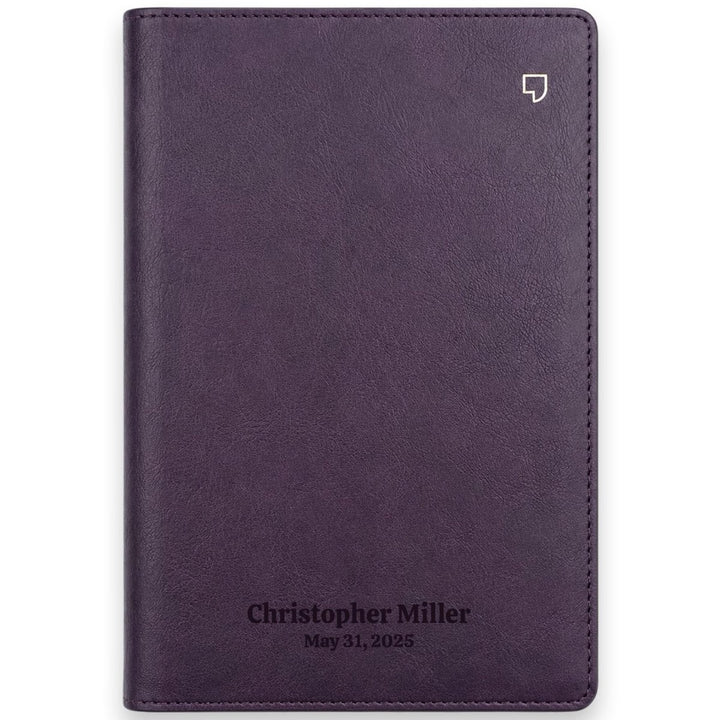 Custom Personalized Church Bible NET Thinline Bible Medium Print | Purple - Shepherds Shelf