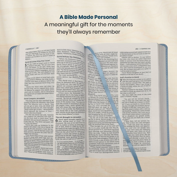 Custom Personalized Church Bible NIV Baby Gift Bible Medium Print | Blue - Shepherds Shelf