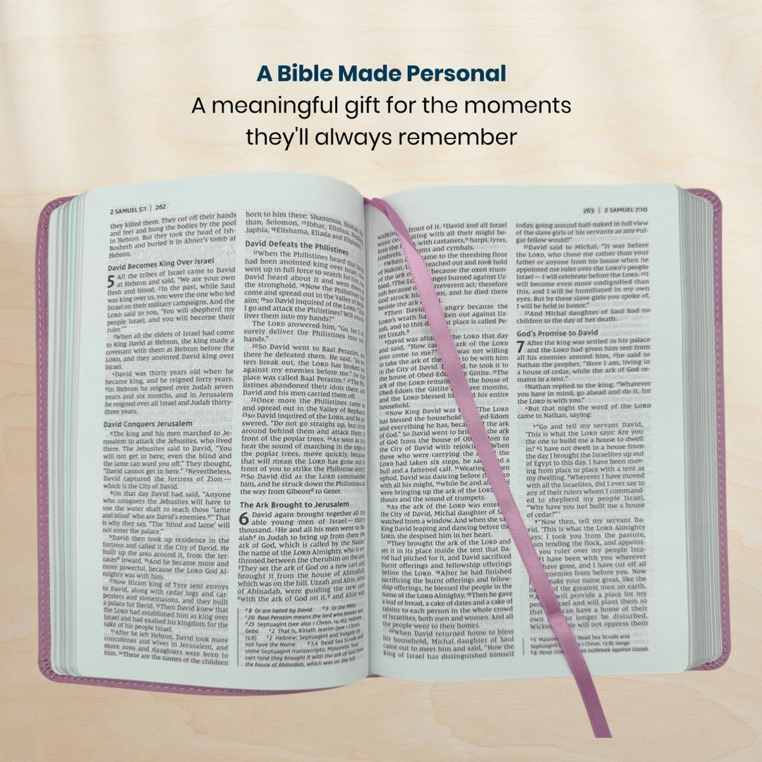 Custom Personalized Church Bible NIV Baby Gift Bible Medium Print | Pink - Shepherds Shelf