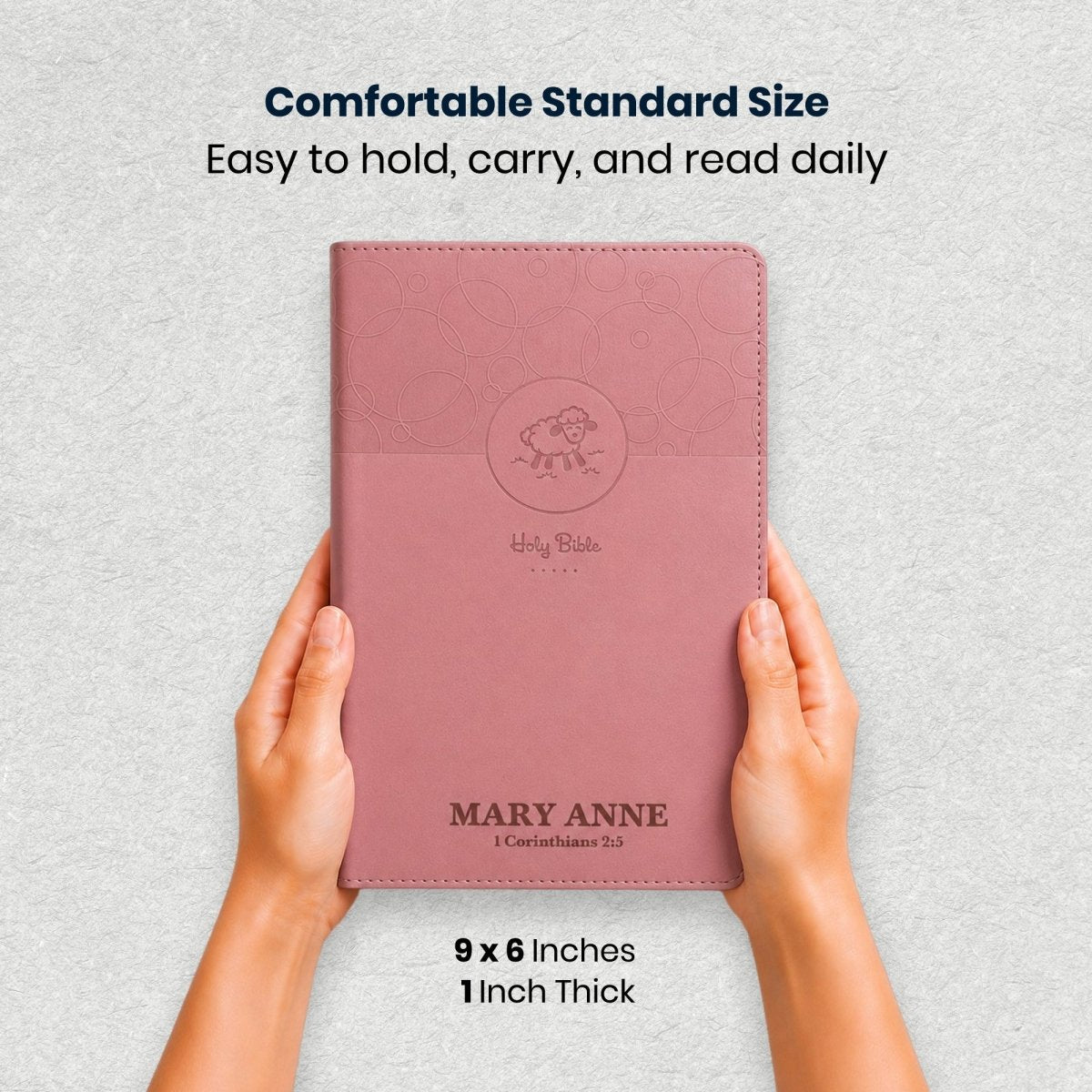 Custom Personalized Church Bible NIV Baby Gift Bible Medium Print | Pink - Shepherds Shelf