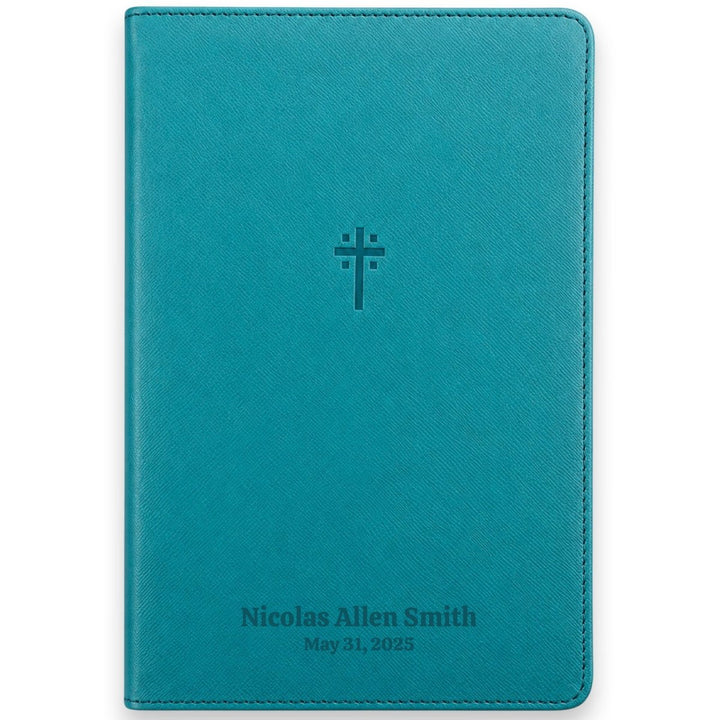 Custom Personalized Church Bible NIV Foundation Study Bible Small Print | Teal - Shepherds Shelf