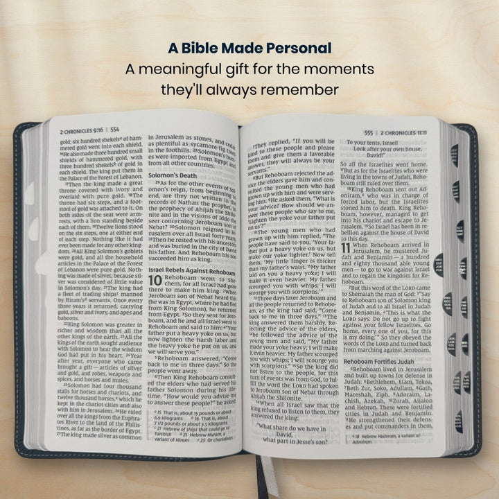 Custom Personalized Church Bible NIV Large Print | Black - Shepherds Shelf