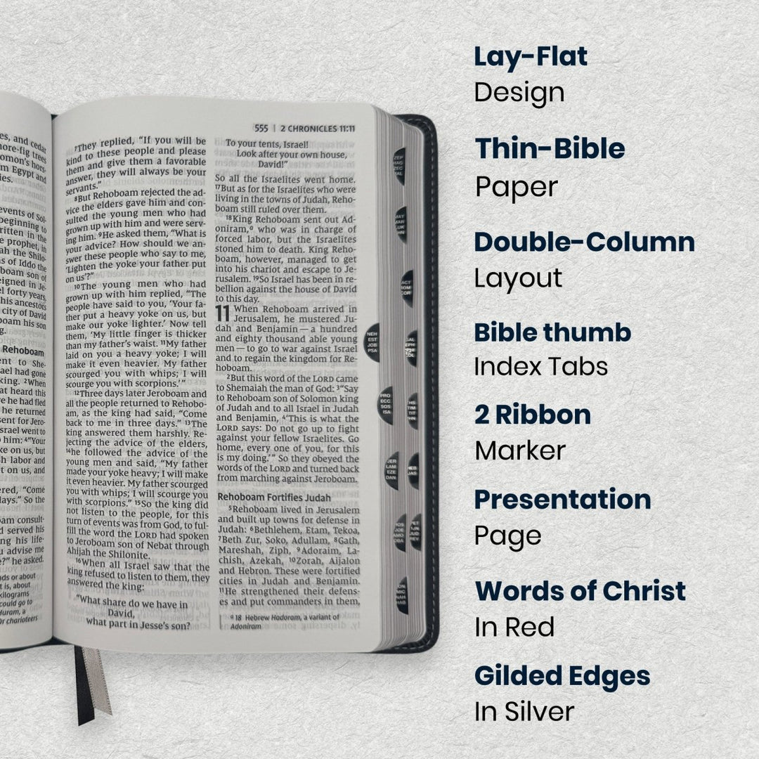 Custom Personalized Church Bible NIV Large Print | Black - Shepherds Shelf