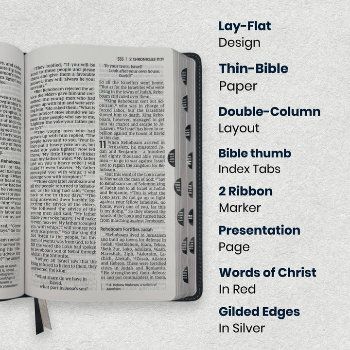 Custom Personalized Church Bible NIV Large Print | Black - Shepherds Shelf