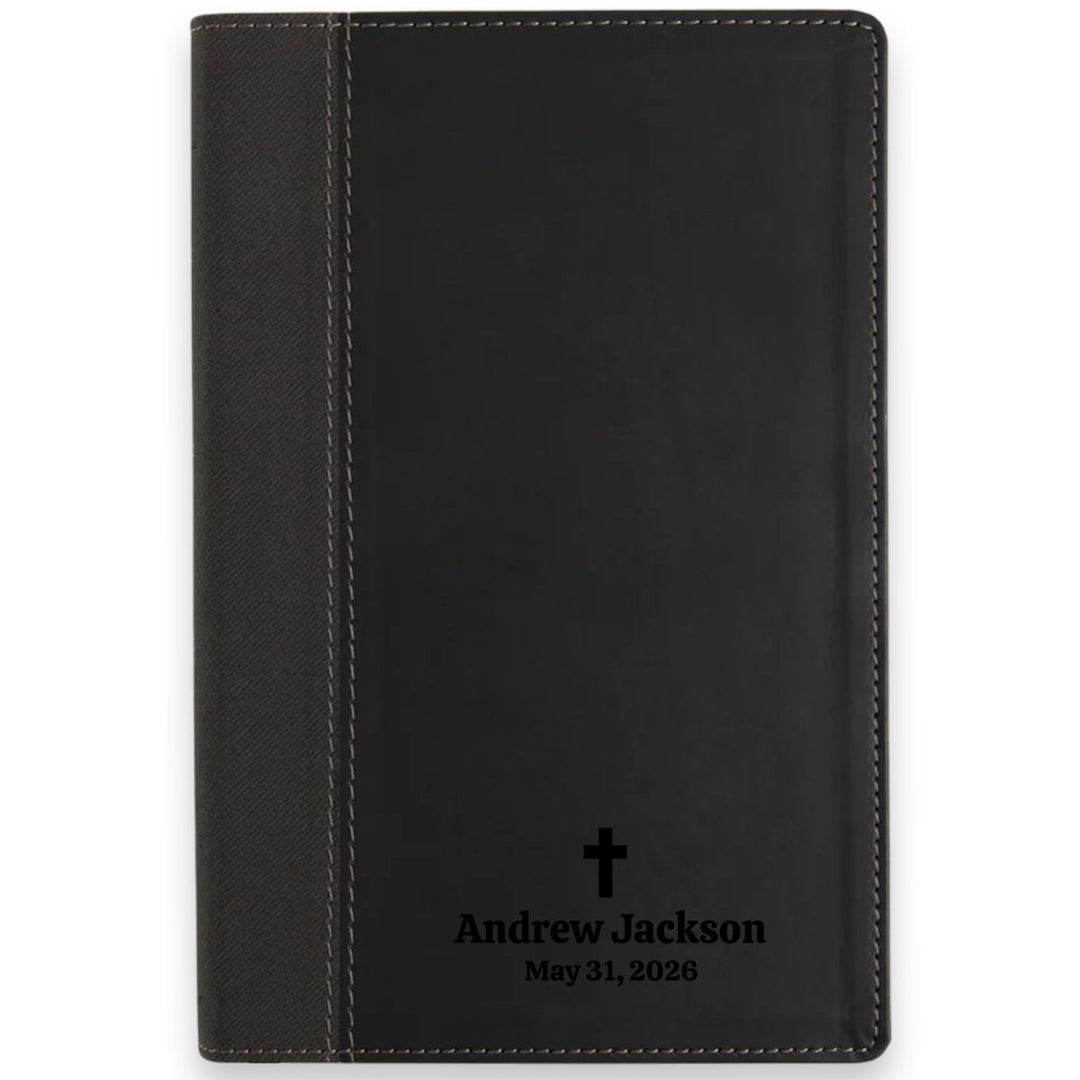 Custom Personalized Church Bible NIV Large Print | Black - Shepherds Shelf
