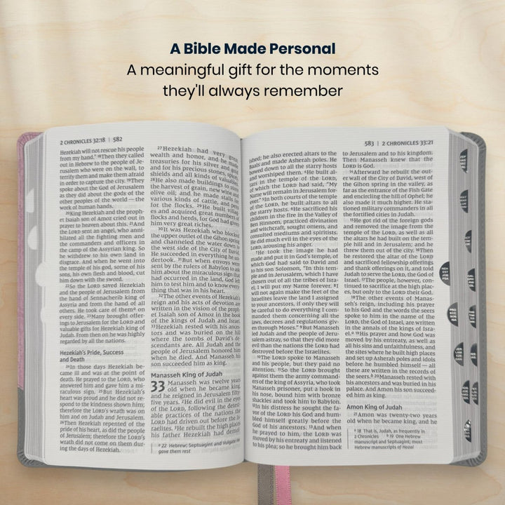 Custom Personalized Church Bible NIV Large Print | Pink - Shepherds Shelf