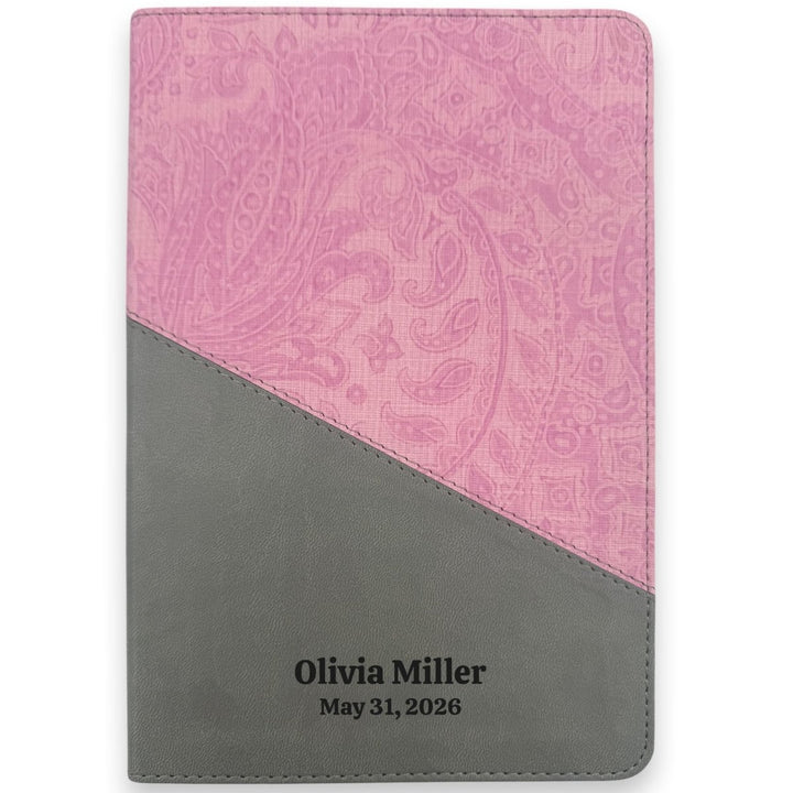 Custom Personalized Church Bible NIV Large Print | Pink - Shepherds Shelf
