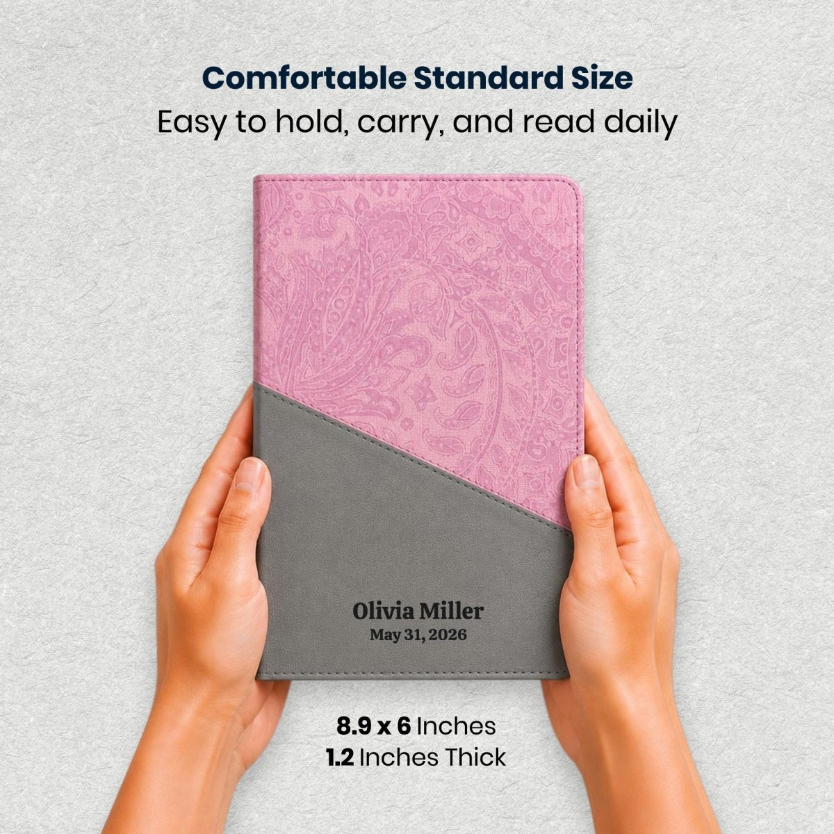 Custom Personalized Church Bible NIV Large Print | Pink - Shepherds Shelf