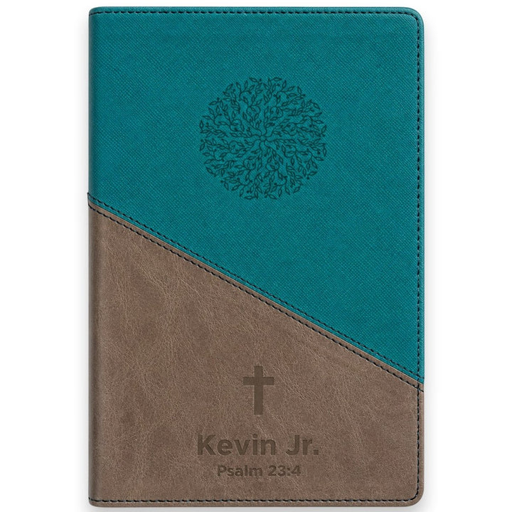 Custom Personalized Church Bible NIV Large Print | Teal - Shepherds Shelf