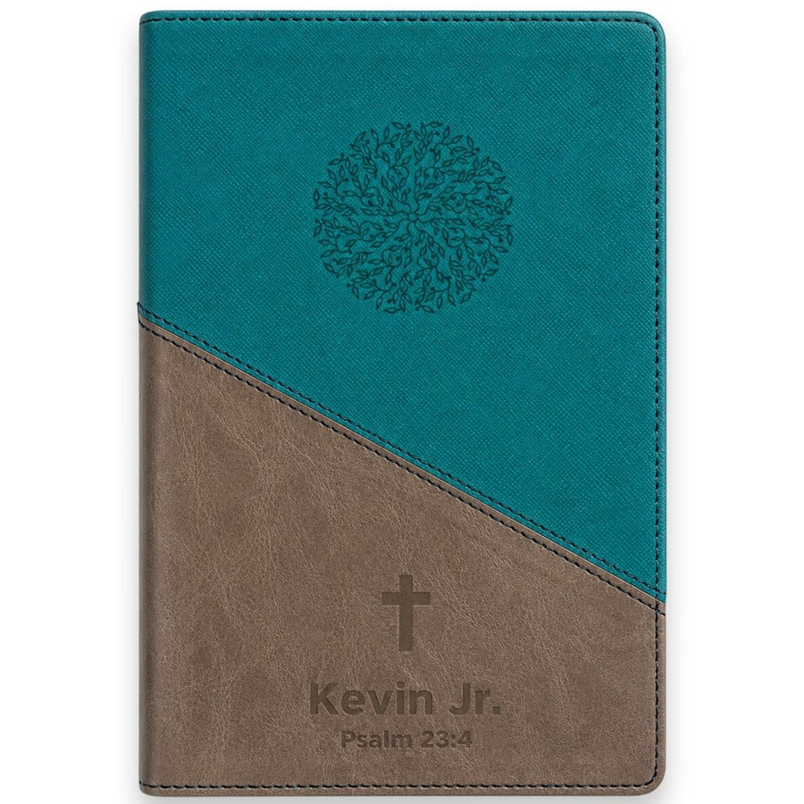 Custom Personalized Church Bible NIV Large Print | Teal - Shepherds Shelf