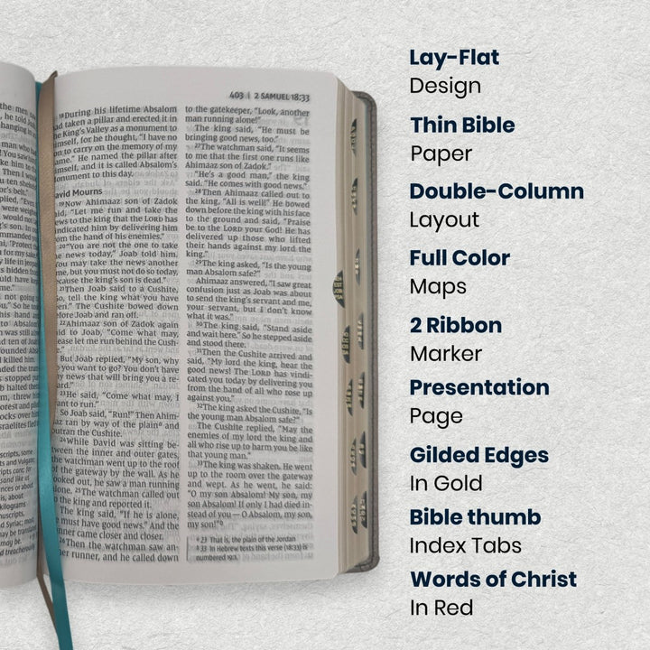 Custom Personalized Church Bible NIV Large Print | Teal - Shepherds Shelf