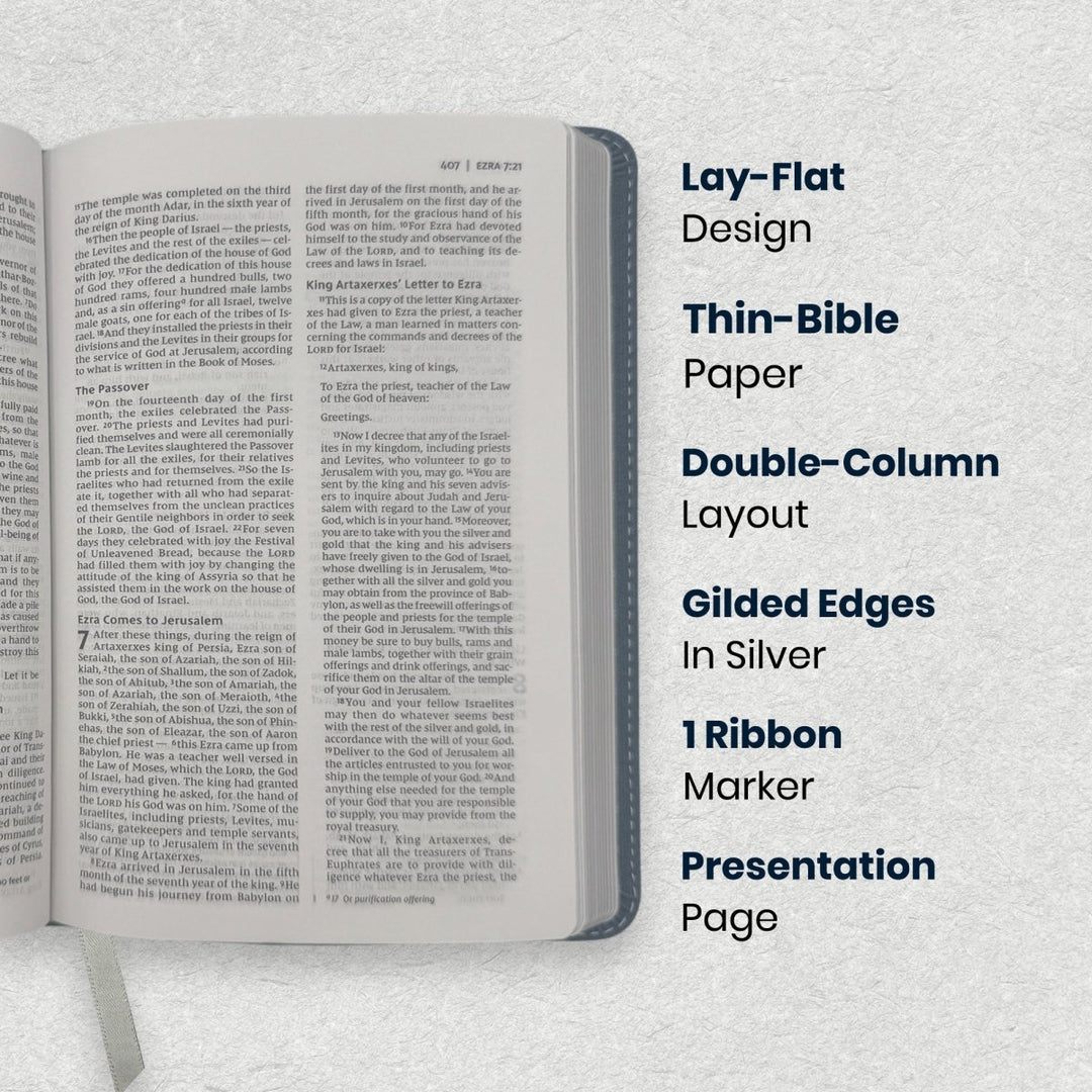 Custom Personalized Church Bible NIV Teen Bible Medium Print | Blue - Shepherds Shelf