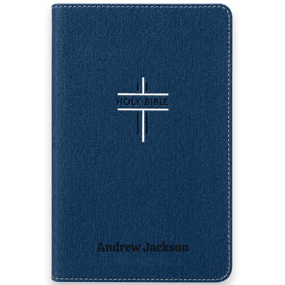 Custom Personalized Church Bible NIV Teen Bible Medium Print | Blue - Shepherds Shelf
