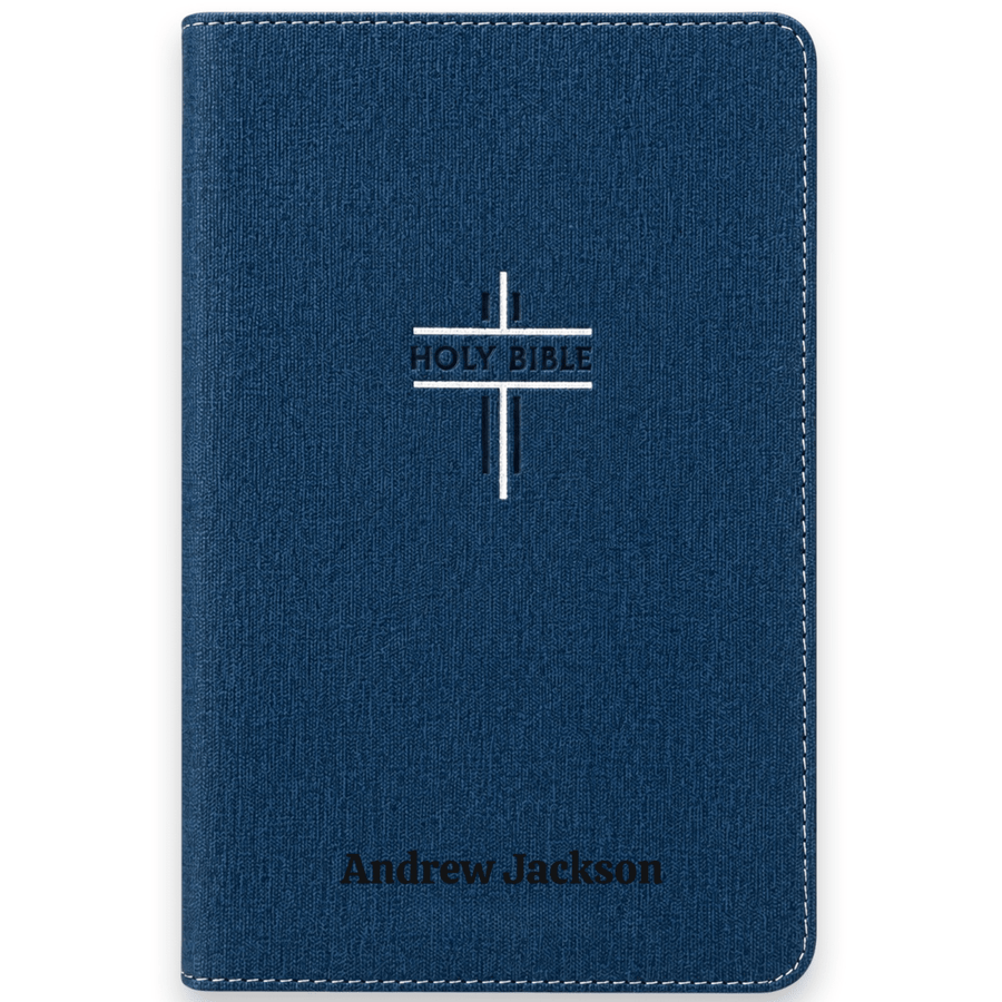 Custom Personalized Church Bible NIV Teen Bible Medium Print | Blue - Shepherds Shelf