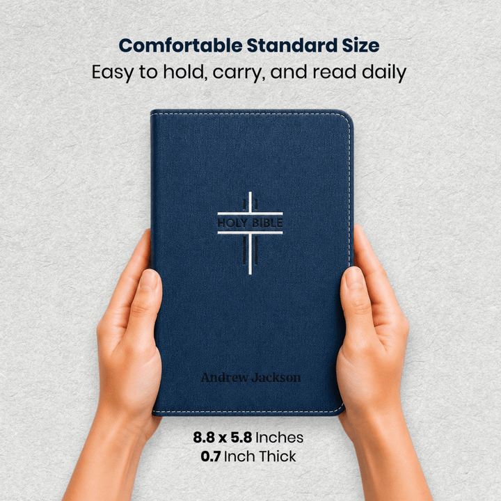 Custom Personalized Church Bible NIV Teen Bible Medium Print | Blue - Shepherds Shelf