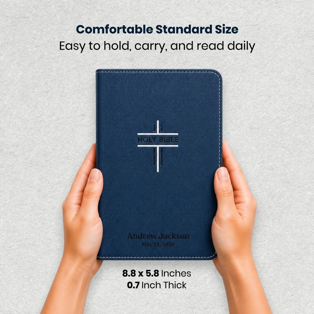 Custom Personalized Church Bible NIV Teen Bible Medium Print | Blue - Shepherds Shelf