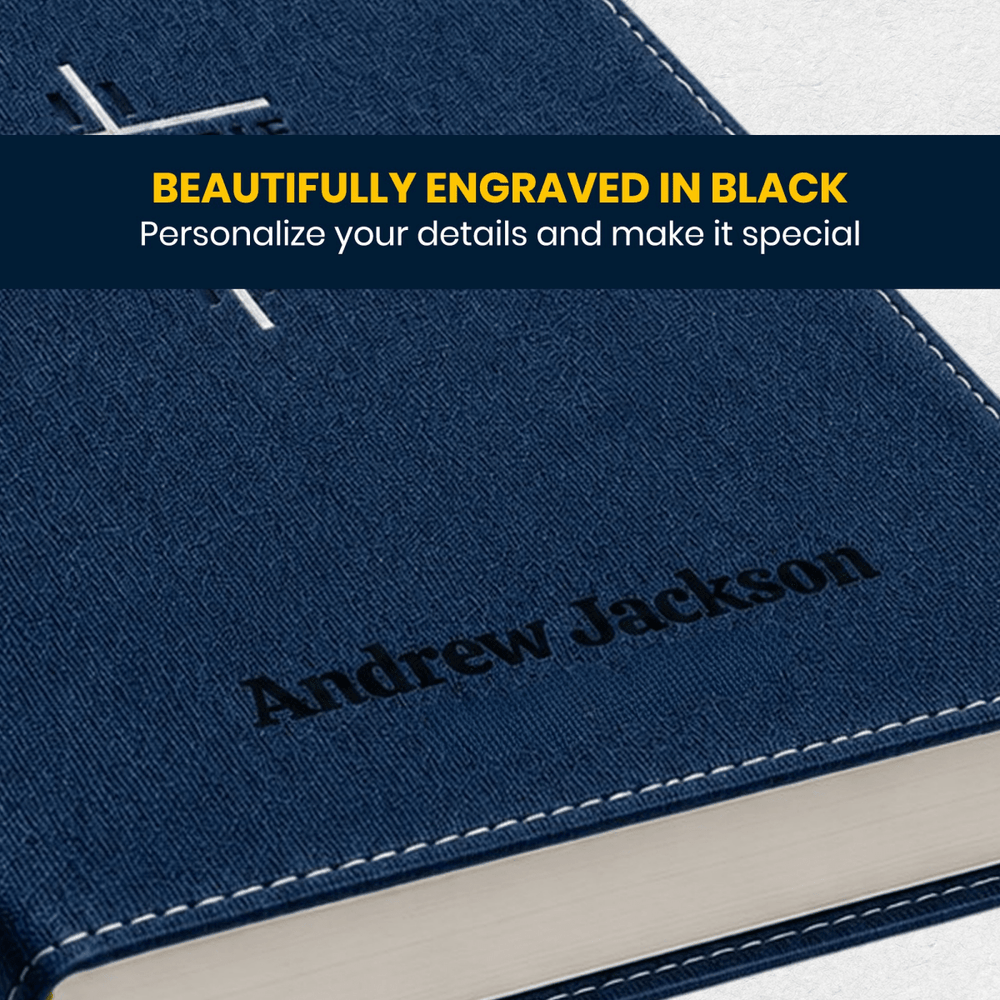 Custom Personalized Church Bible NIV Teen Bible Medium Print | Blue - Shepherds Shelf