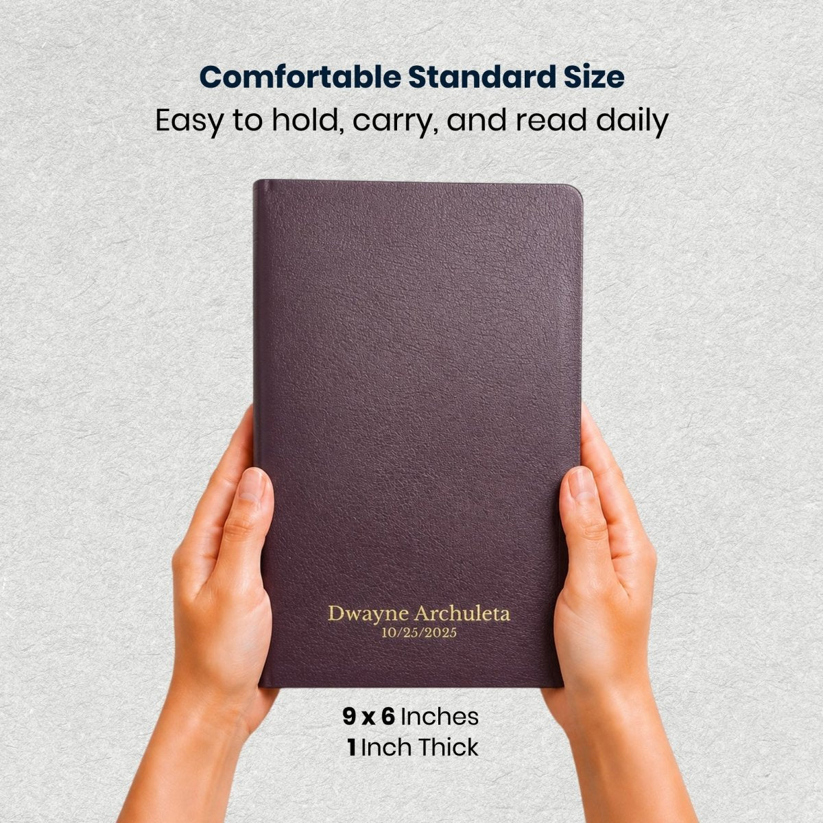 Custom Personalized Church Bible NIV Thinline Reference Bible Medium Print | Burgundy - Shepherds Shelf