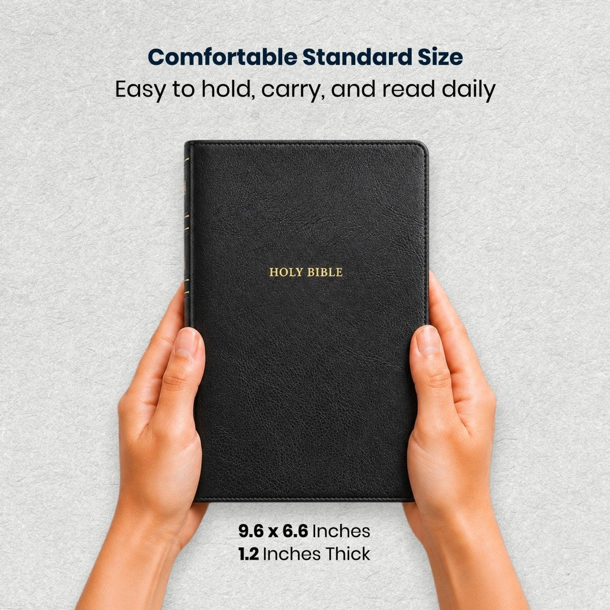 Custom Personalized Church Bible NKJV Center-Column Reference Bible Large Print | Black - Shepherds Shelf
