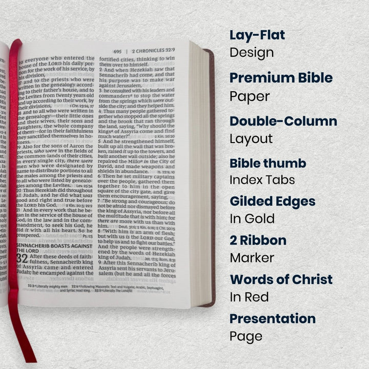 Custom Personalized Church Bible NKJV End-of-Verse Reference Bible Giant Print | Black - Shepherds Shelf
