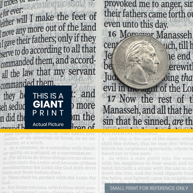 Custom NKJV Giant Print End-of-Verse Reference Bible in Faux Leather Purple | Christian Gift for Bible Study