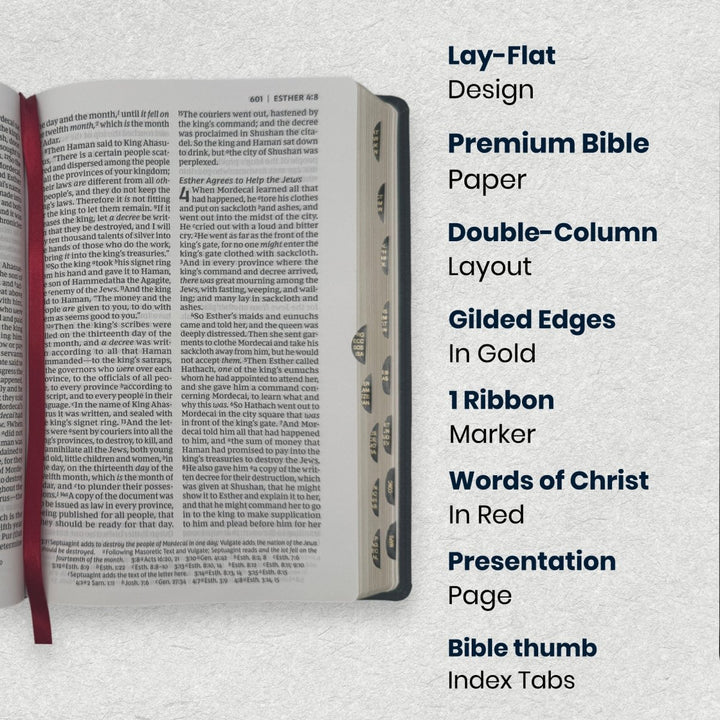 Custom Personalized Church Bible NKJV Reference Bible Large Print | Black - Shepherds Shelf