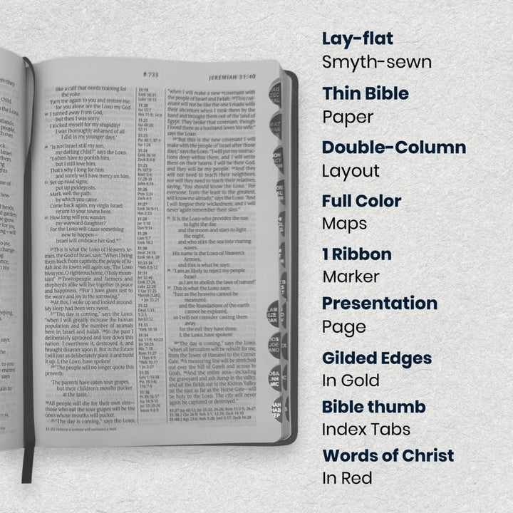 Custom Personalized Church Bible NLT Center-Column Reference Bible Large Print | Black - Shepherds Shelf