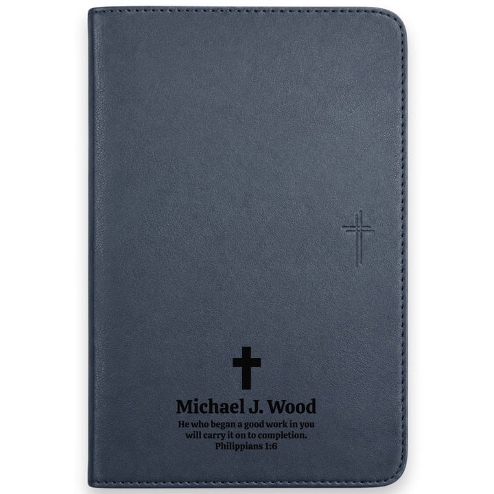 Custom Personalized Church Bible NLT Large Print | Blue - Shepherds Shelf