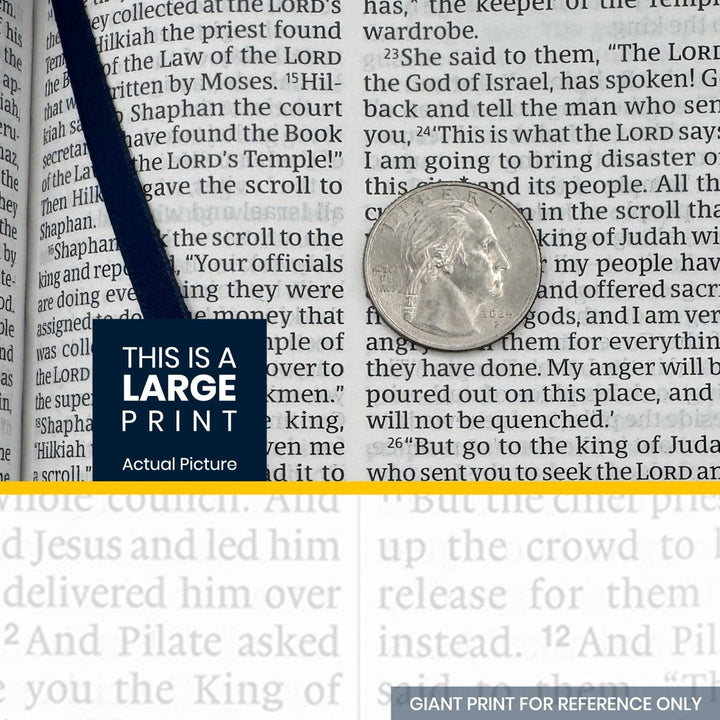Custom Personalized Church Bible NLT Large Print | Blue - Shepherds Shelf