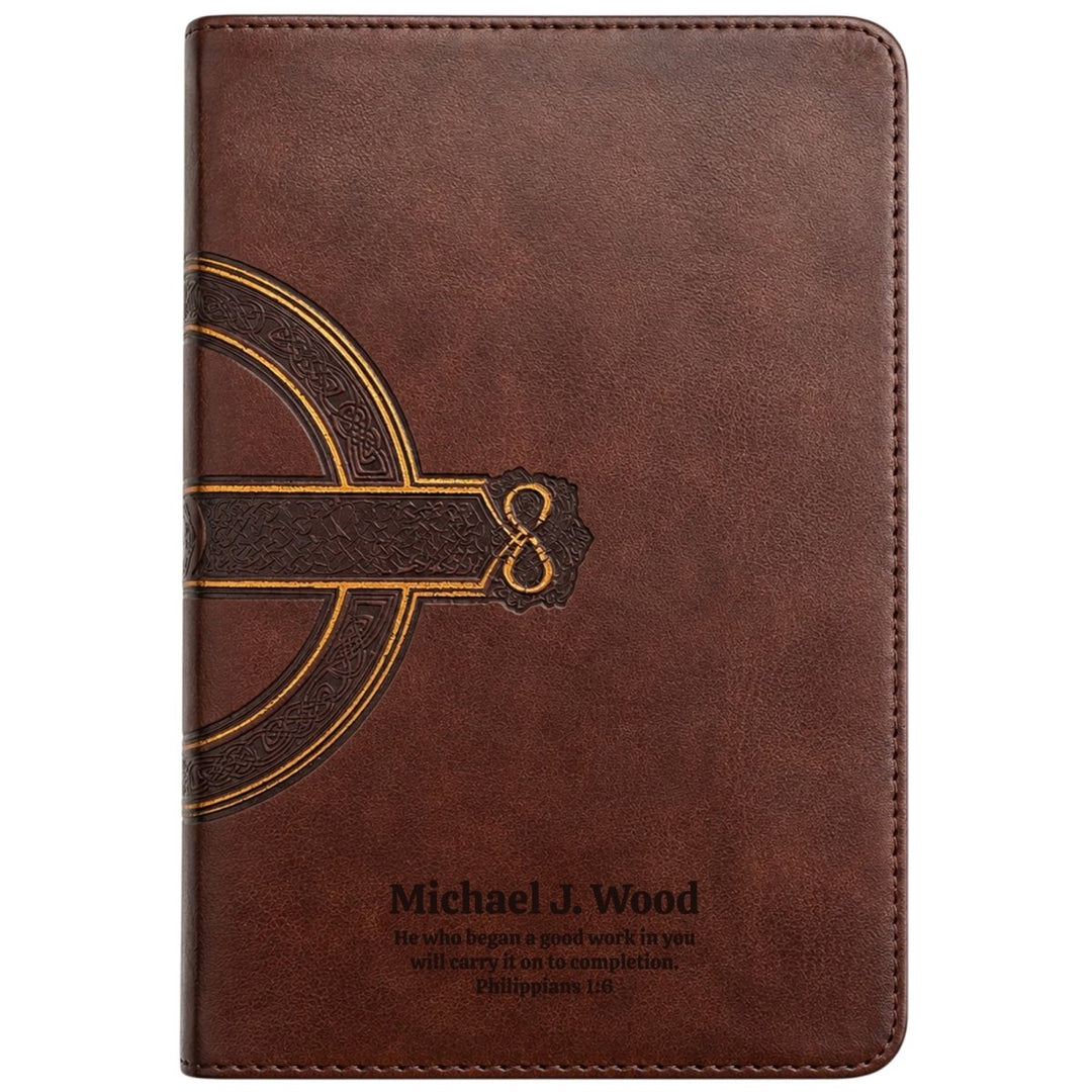 Custom Personalized Church Bible NLT Large Print | Brown - Shepherds Shelf