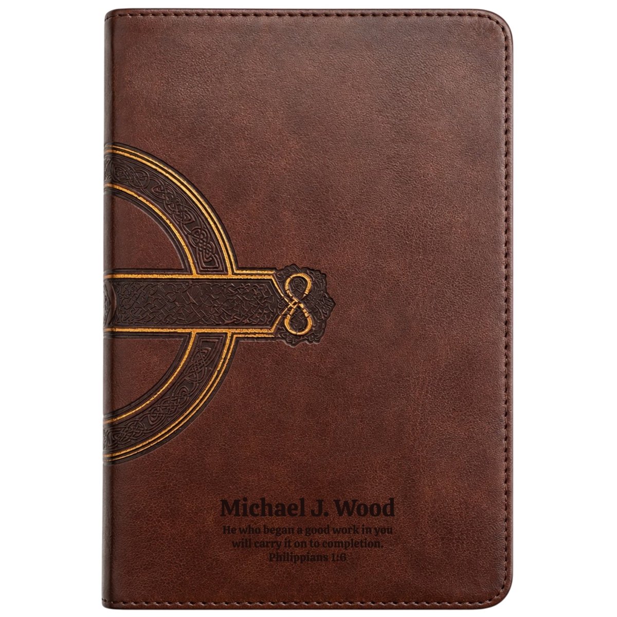 Custom Personalized Church Bible NLT Large Print | Brown - Shepherds Shelf
