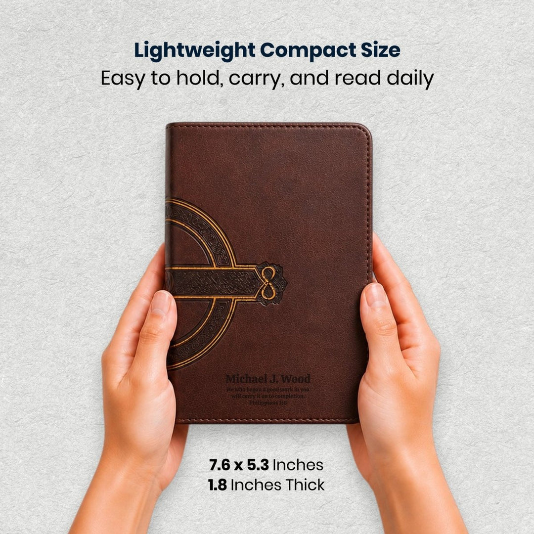 Custom Personalized Church Bible NLT Large Print | Brown - Shepherds Shelf