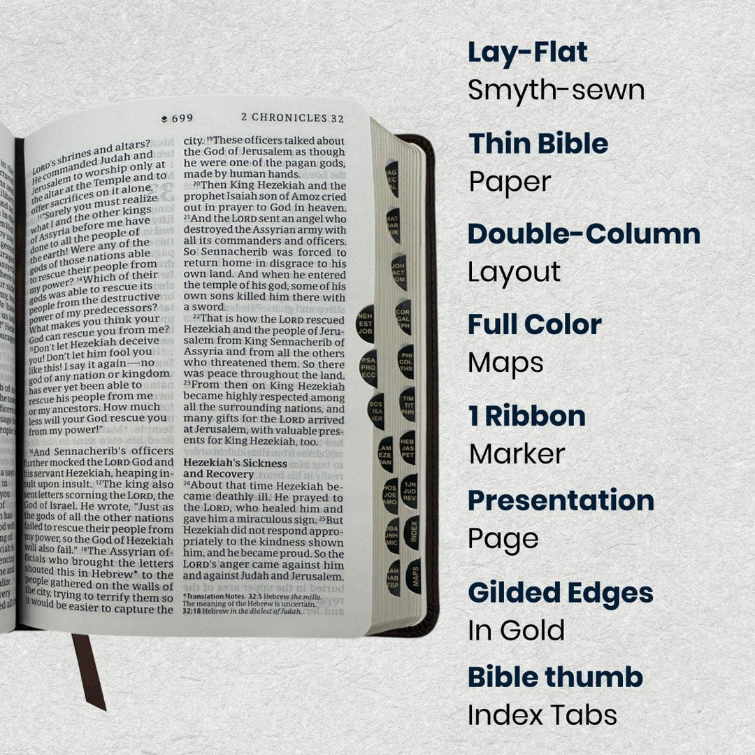 Custom Personalized Church Bible NLT Large Print | Brown - Shepherds Shelf
